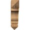 Ekena Millwork Balboa Arts & Crafts Rough Sawn Bracket, Western Red Cedar, 4"W x 16"D x 16"H BKT04X16X16BOA03RWR - alternate 3